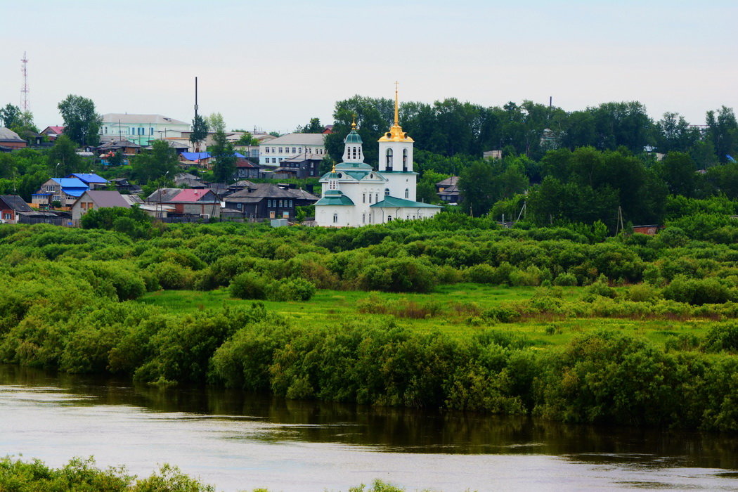 вид на Спасо-Преображенский монастырь , г . Туринск - Александр 