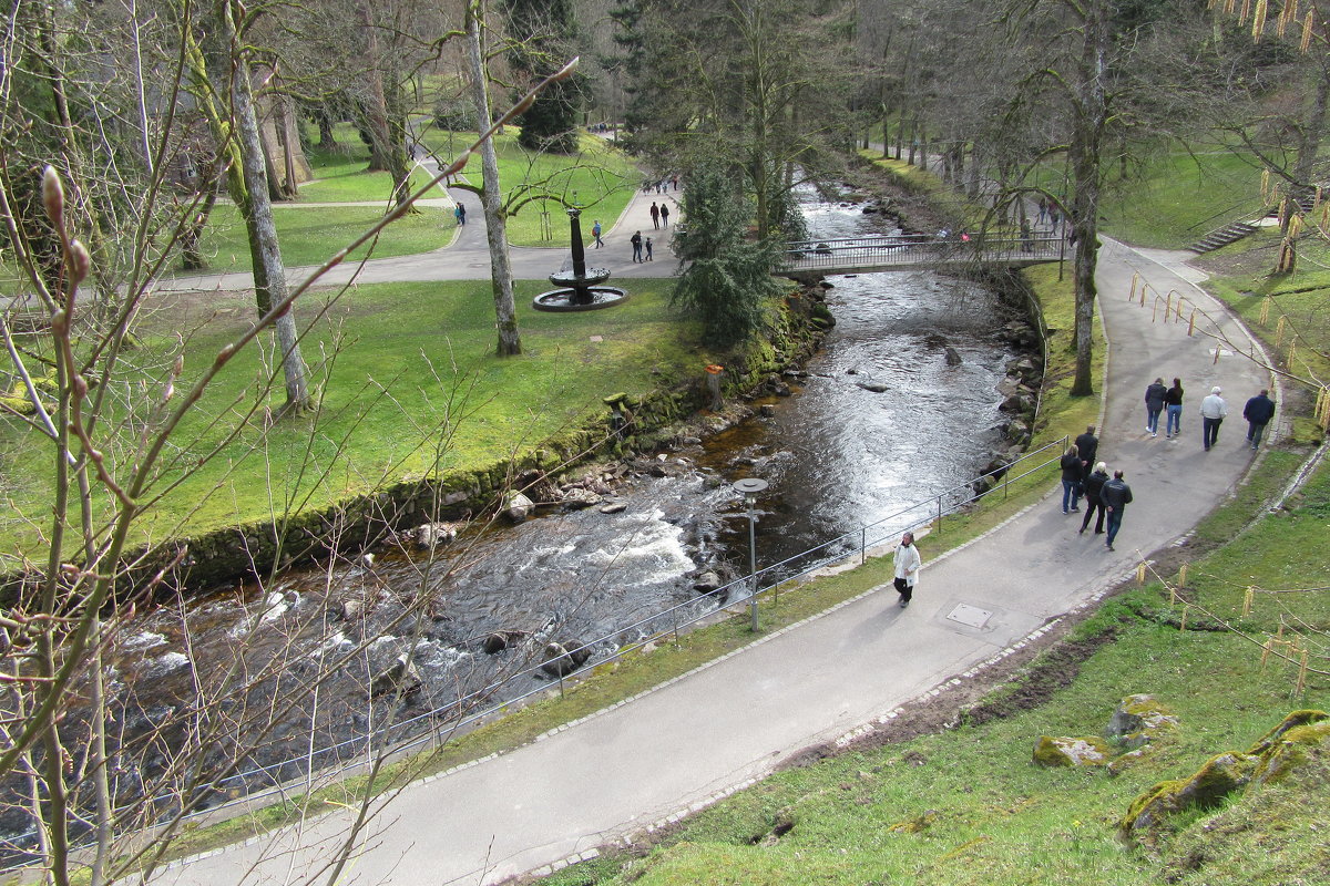 В парке, Bad Wildbad. - Mariya laimite