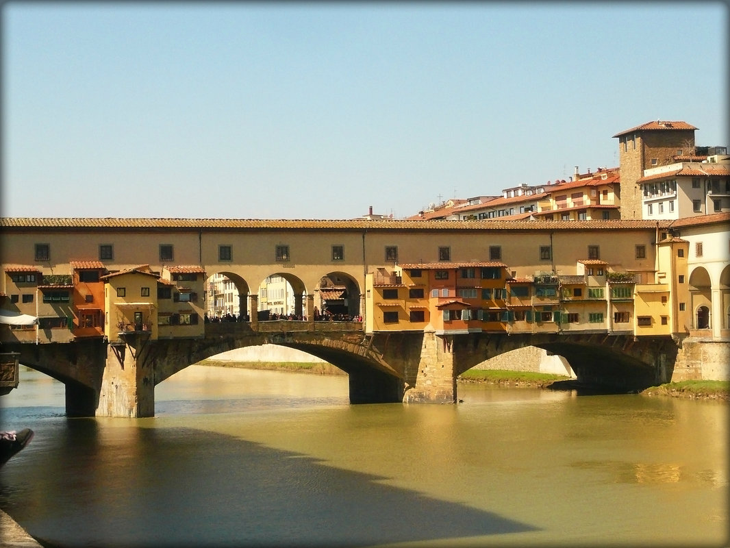 Золотой мост Понте Веккьо во Флоренции. - Galina Belugina