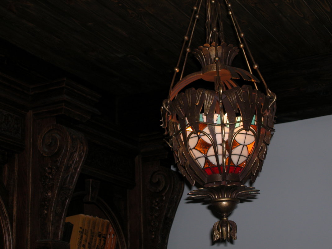 Подвесной светильник с витражами - Vladimir Bazarnov