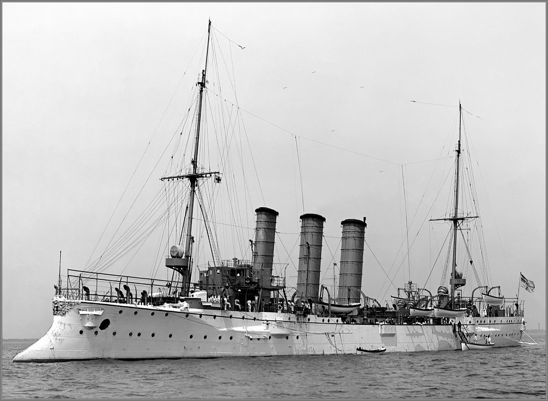 German light cruiser SMS "Bremen" in 1907. - Александр 