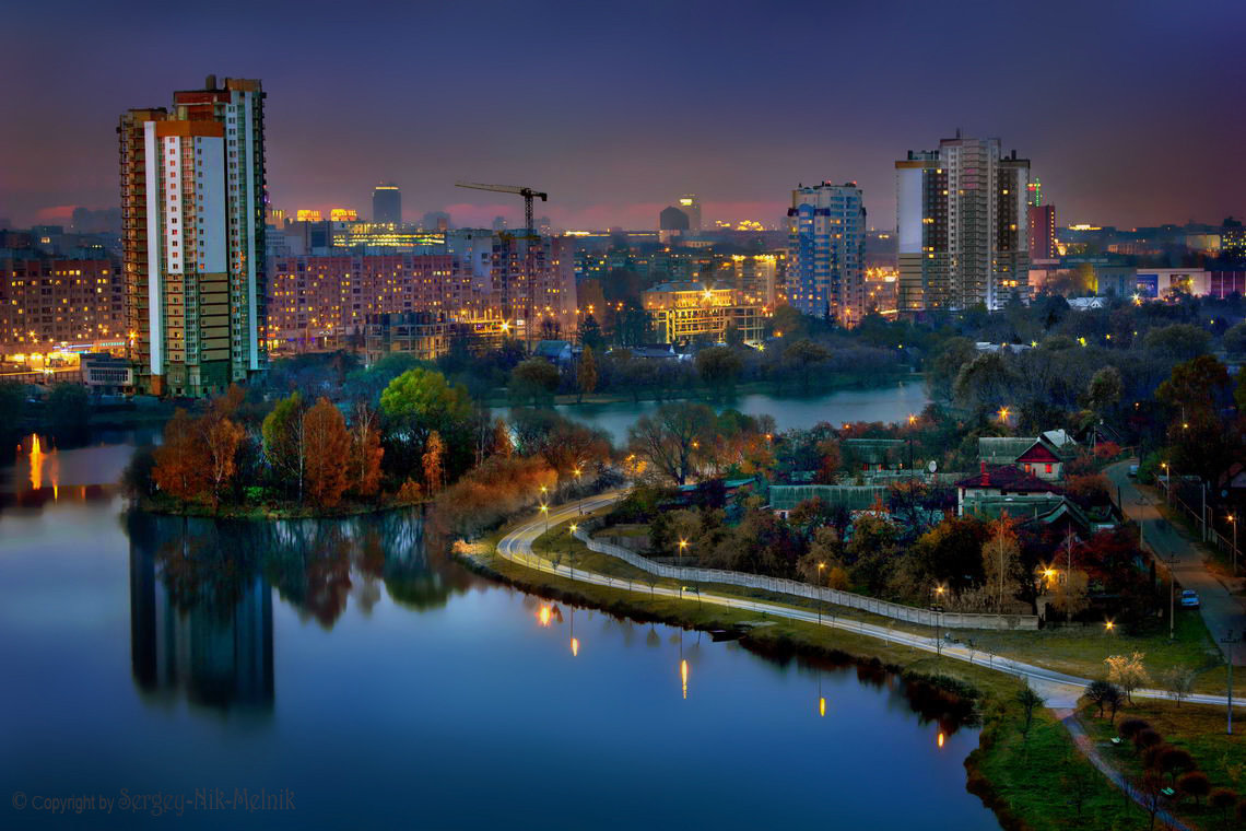 Вечерняя городская панорама - Sergey-Nik-Melnik Fotosfera-Minsk