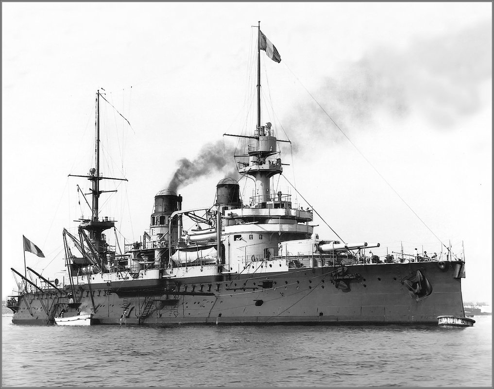 French predreadnought battleship "Saint Louis", early 1900s. - Александр 