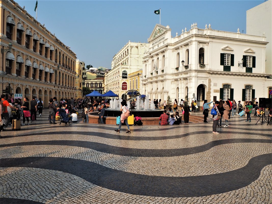 Центр старого Макао площадь Largo do Senado - wea *