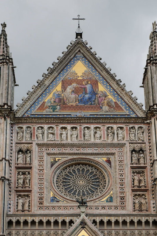 Умбрия. Орвието. Кафедральный собор (Duomo di Orvieto). Фреска "Коронование Девы Марии" - Надежда Лаптева