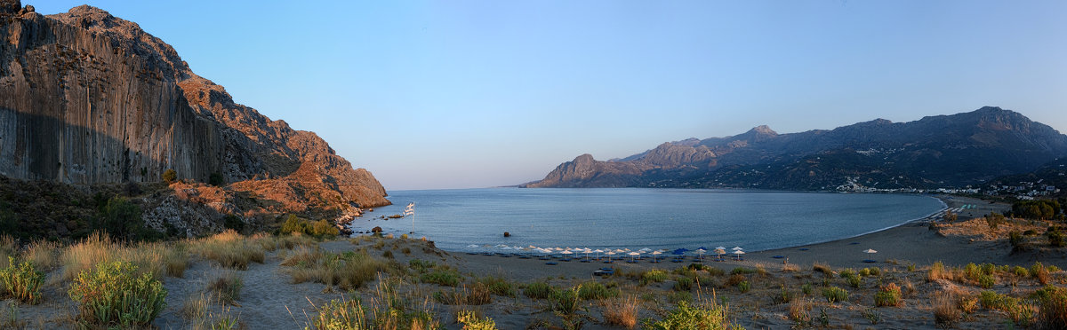 Утро в бухте Плакиас Крит - Priv Arter