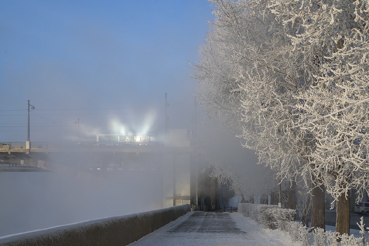 Иркутск. Туман над Ангарой - Nikolay Svetin