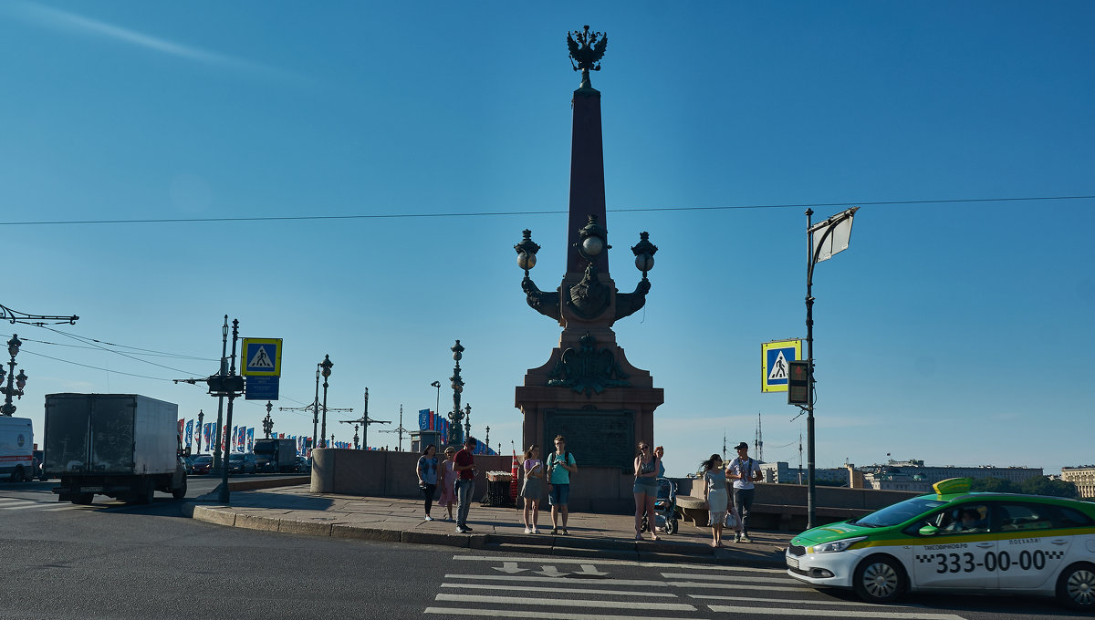 Троицкий мост, обелиск - Натали Зимина