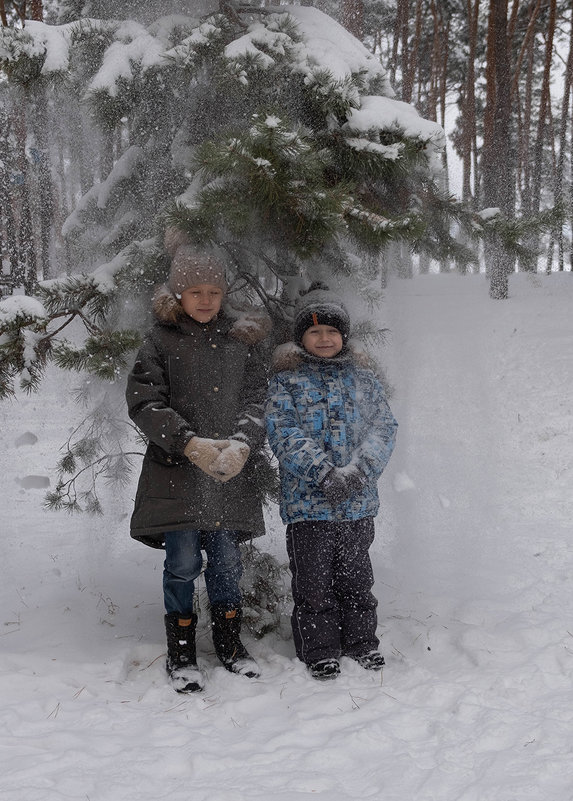 Снегопад - ёлку потрясли - Елена Ахромеева