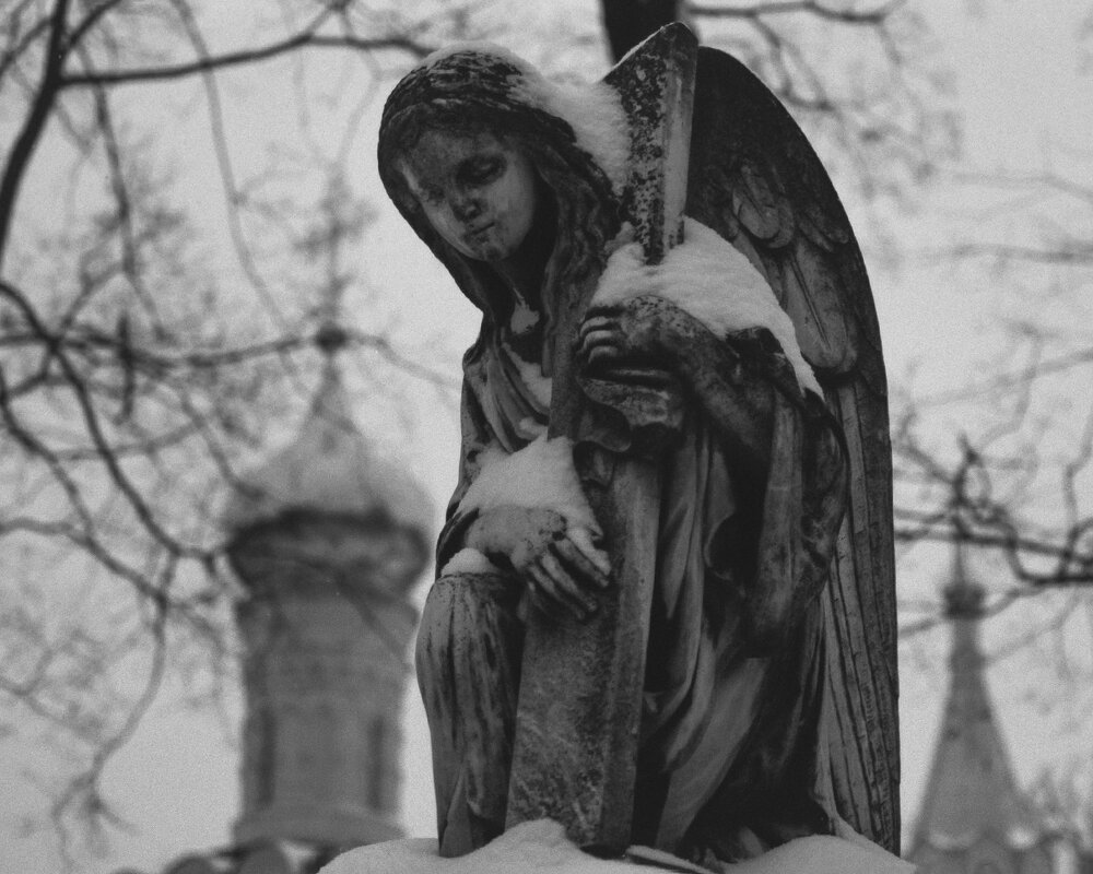 Winter. The necropolis of the Donskoy Monastery - Andrew Barkhatov