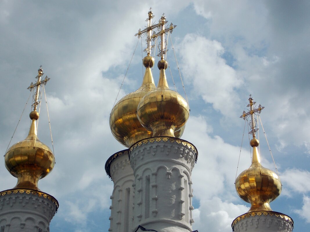 Купола Богоявленской церкви.Рязанский кремль. - Galina Solovova
