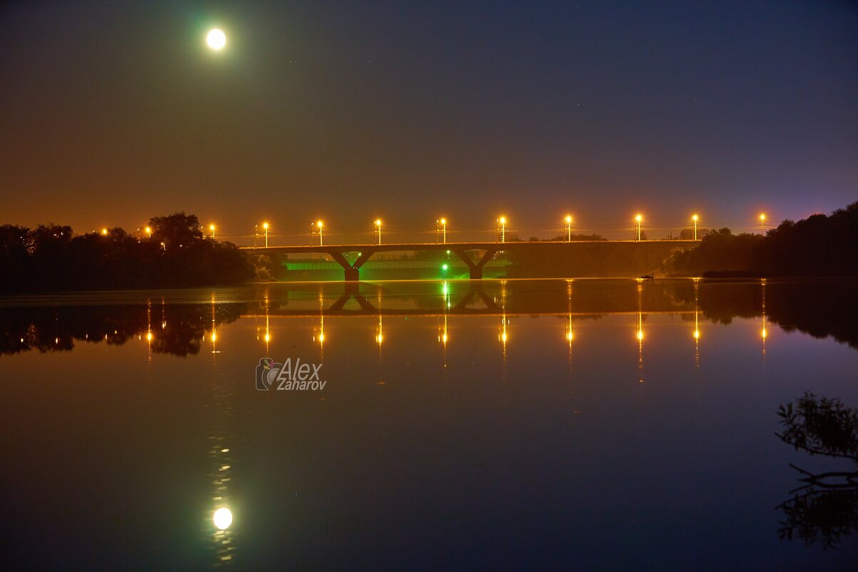 Мост ночью с луной. - Zefir58 Verx