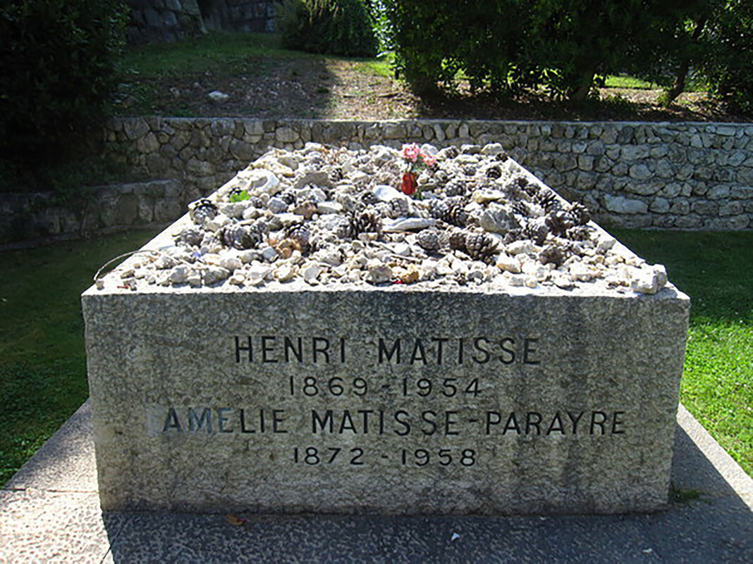 Могила Анри Матисса на кладбище монастыря Симье - Гала 