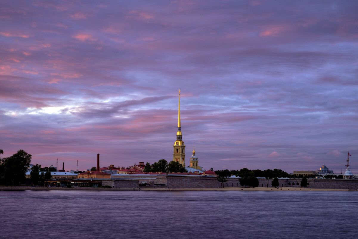 летний закат над Петропавловской крепостью - Алексей Говорушкин 