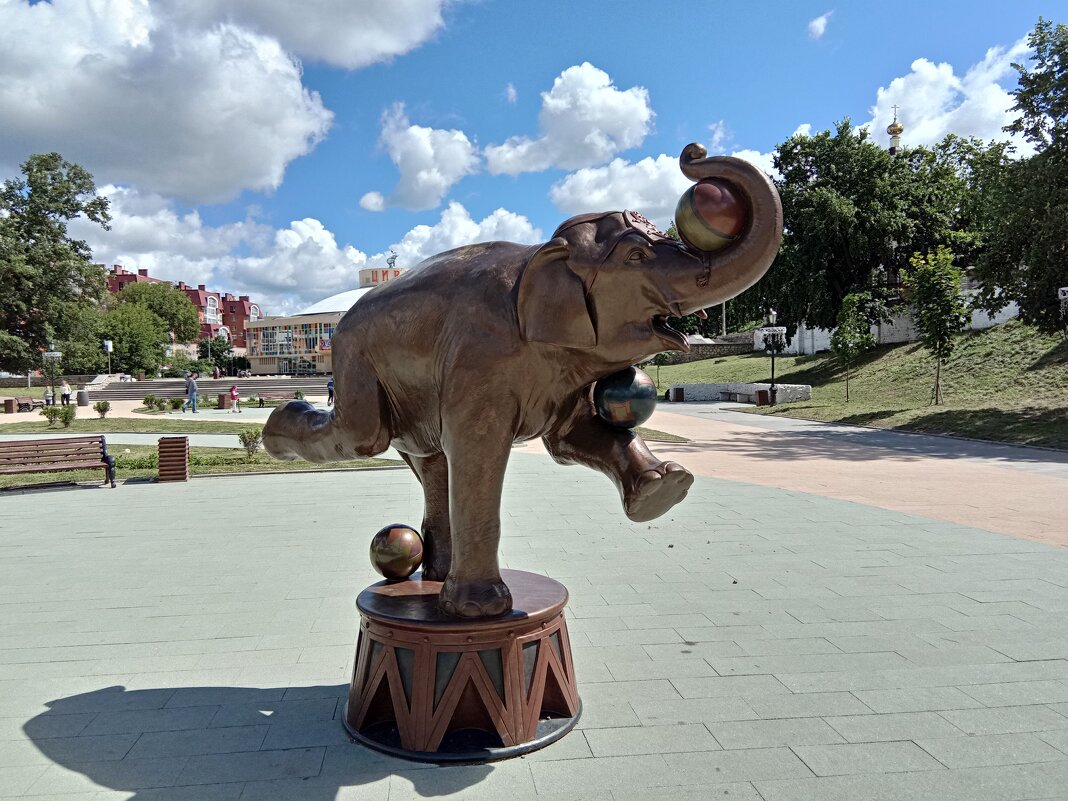 Слон у Рязанского цирка - Tarka 