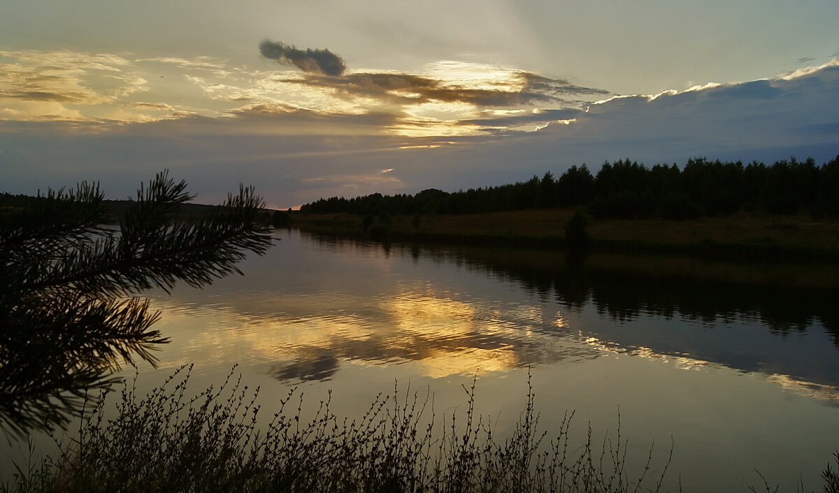 Закат на озере "Сахарное" - Елена Кирьянова