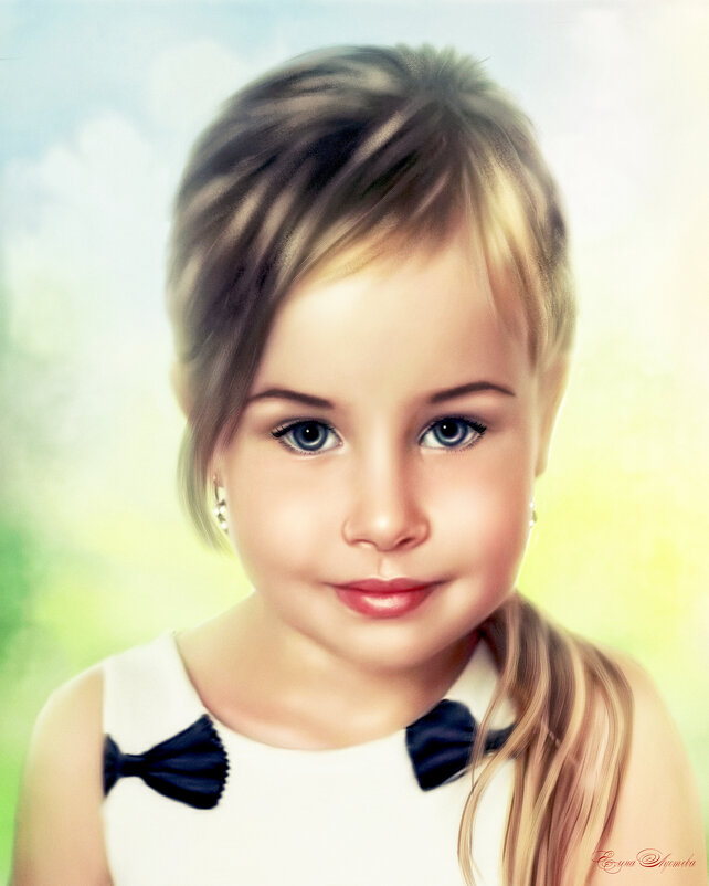 портрет ребенка - Елена Лустова (Северинова)