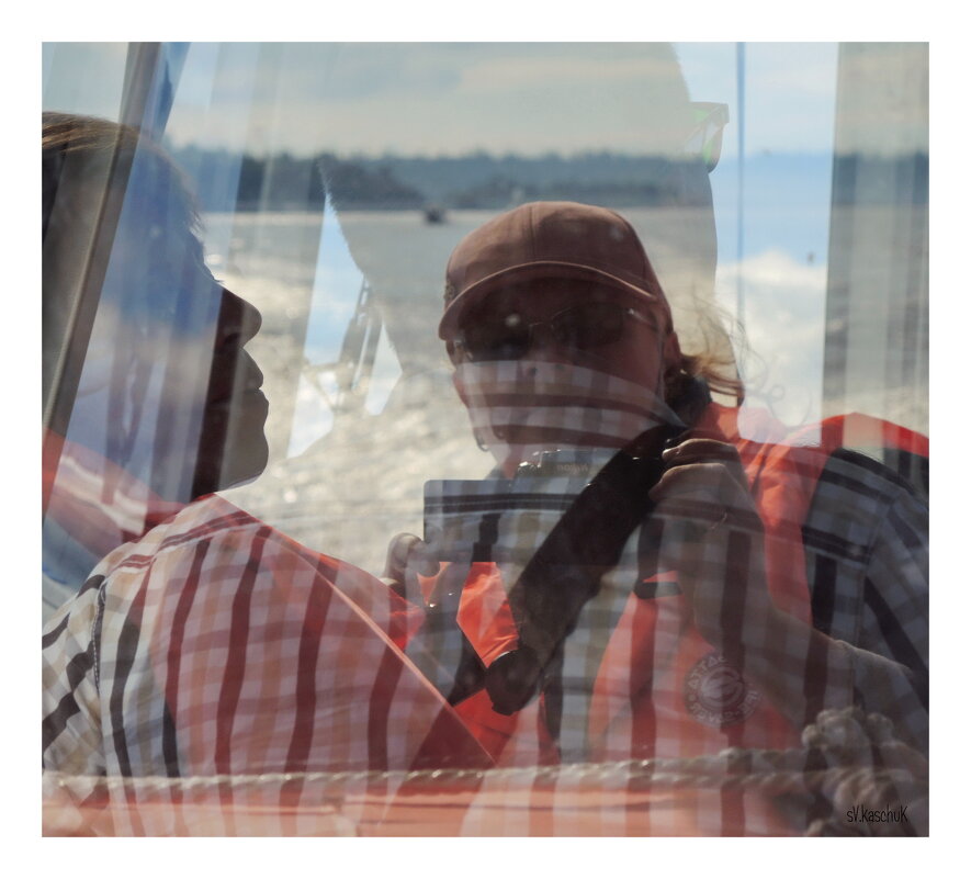 селфи в окне катера - sv.kaschuk 