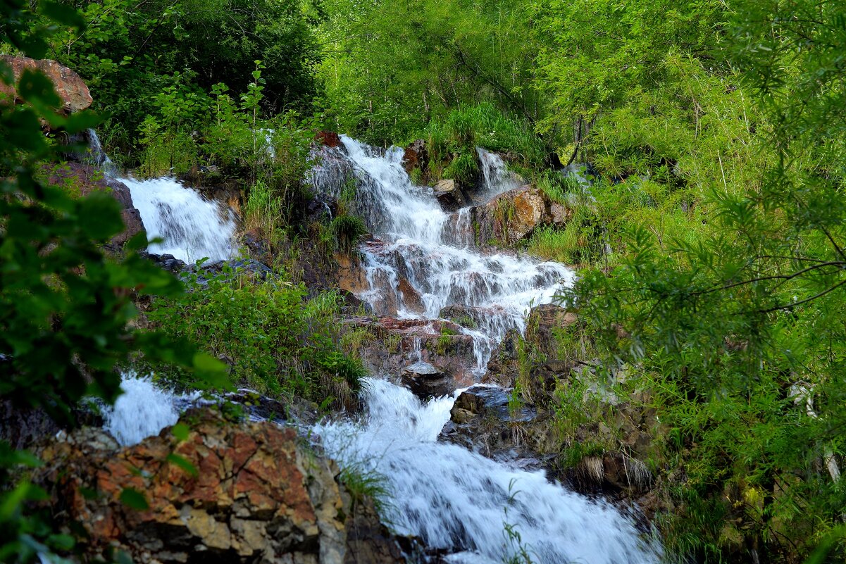 Многокаскадный лесной водопад - Владимир Куликов