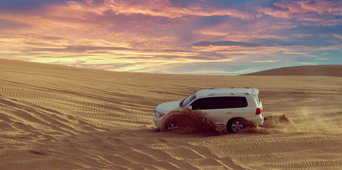 In the desert by car - Владислав Кос