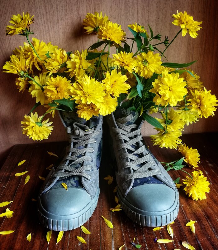жёлтые цветы - людмила дзюба 