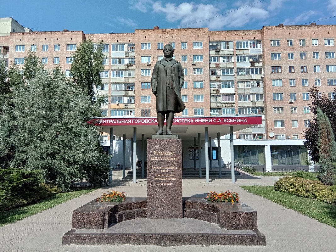 Памятник бывшему мэру Рязани Н.Чумаковой - Tarka 