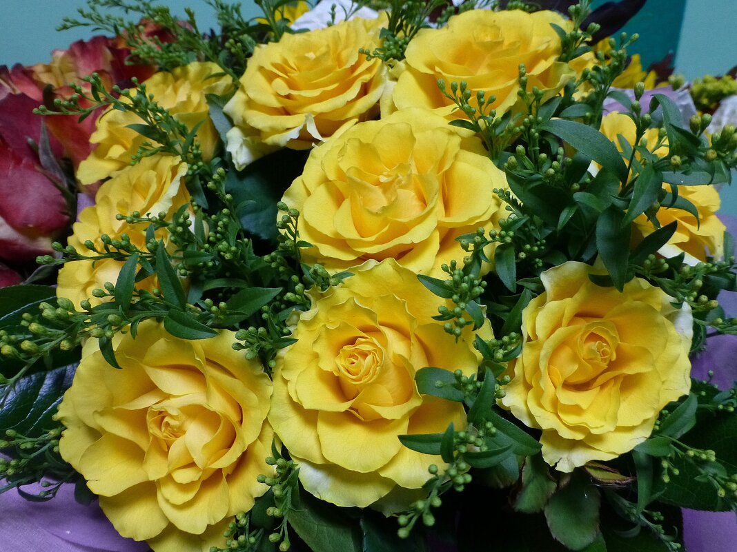 Букет желтых роз - Лидия Бусурина