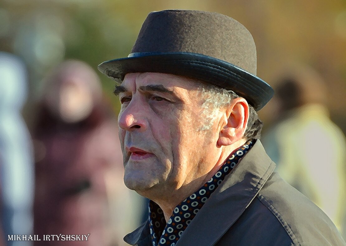 Портрет мужчины в шляпе - Mikhail Irtyshskiy