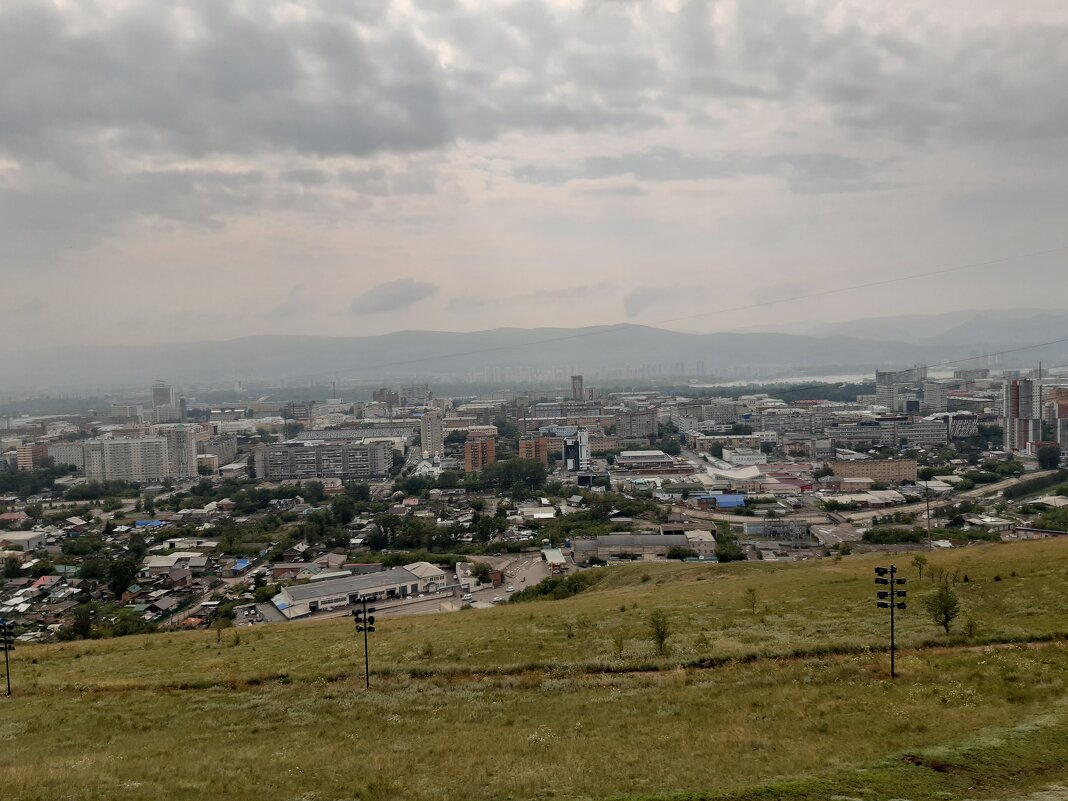 Вид с Караульной горы в Красноярске - Галина Минчук