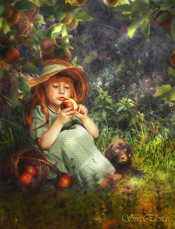 Девочка с яблоками - Елена Хохлова