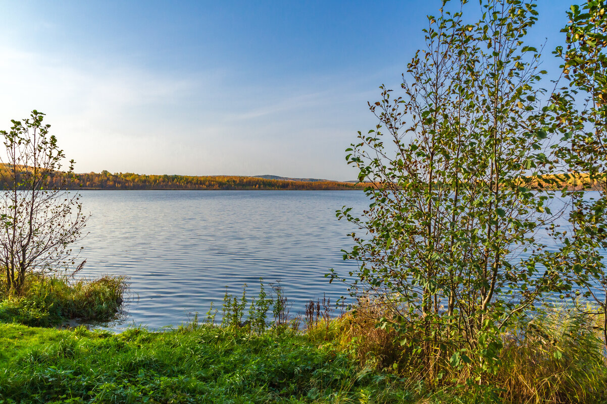 Золотая осень на берегу озера Ижбулат - Михаил Пименов