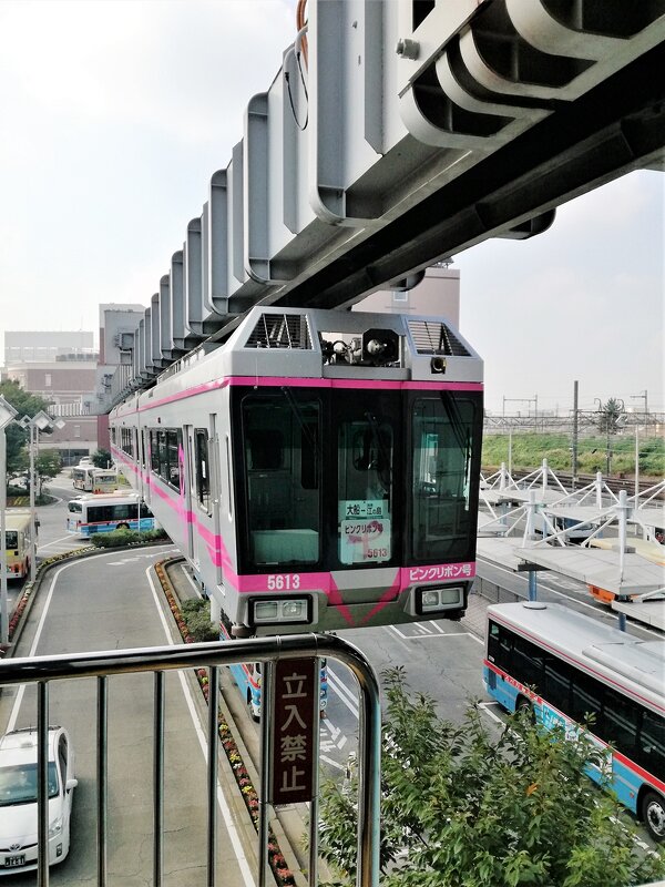 Подвесной поезд Shonan Япония - wea *