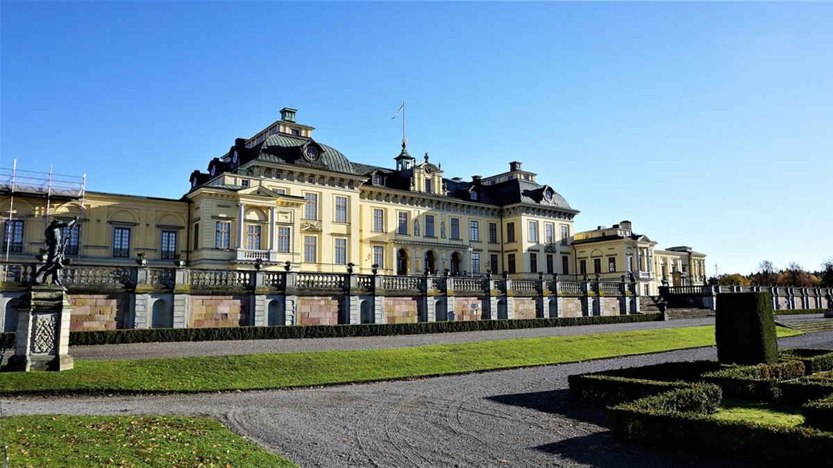 Дворец Drottningholm Стокгольм Швеция - wea *