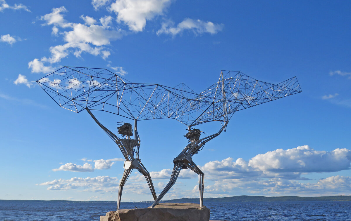 «Рыбаки» на набережной Онежского озера. - ИРЭН@ .