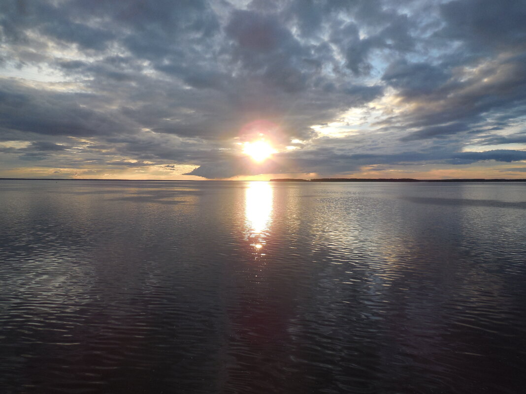 Закат на Ладожском озере - Надежда 