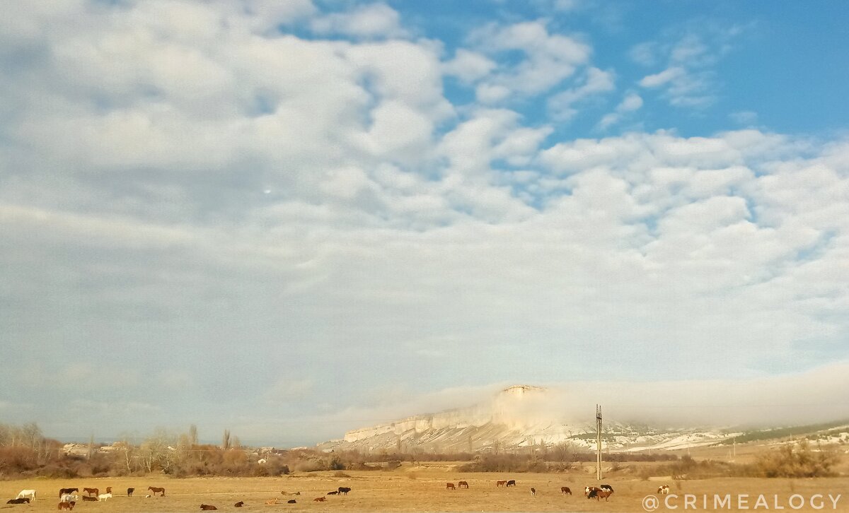 Туманность Белой скалы... Остывающее море - спонсор ежегодных сказочных пейзажей, в предгорном Крыму - Сергей Леонтьев