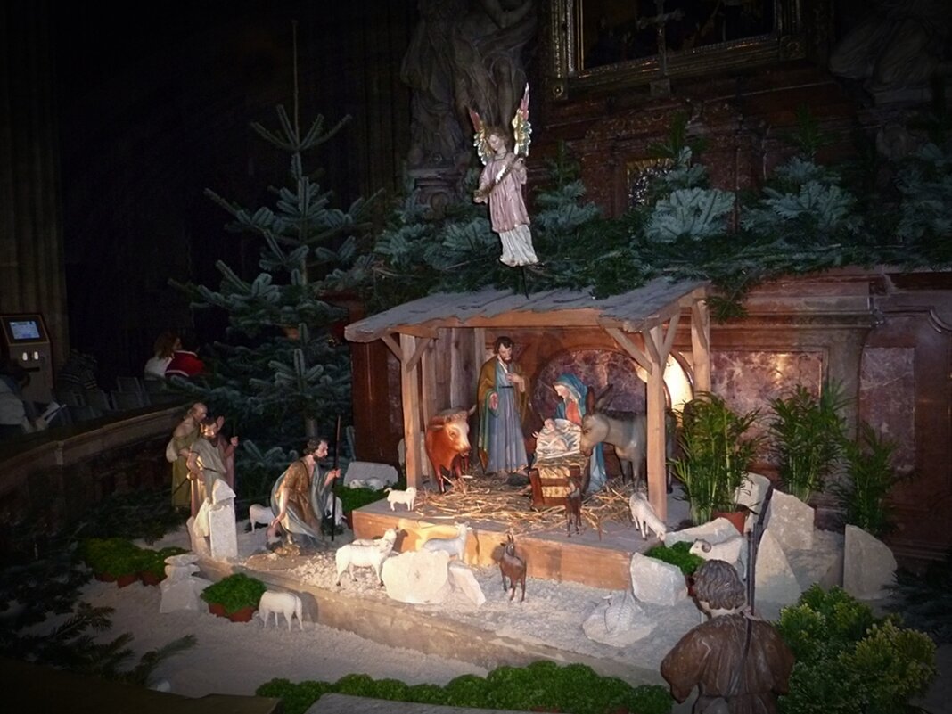 Рождество Христово Stephansdom в Соборе Святого Стефана Вена Австрия - wea *