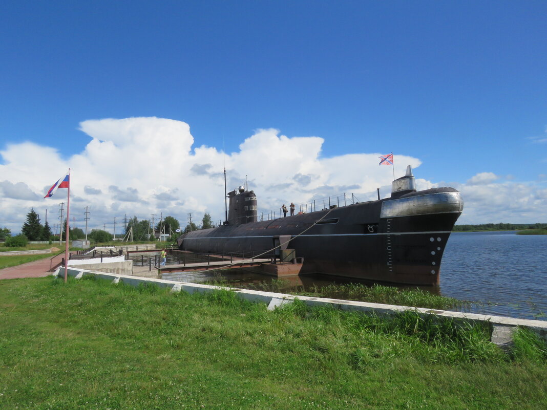 Подводная лодка Б-440 в Вытегре. - ИРЭН@ .