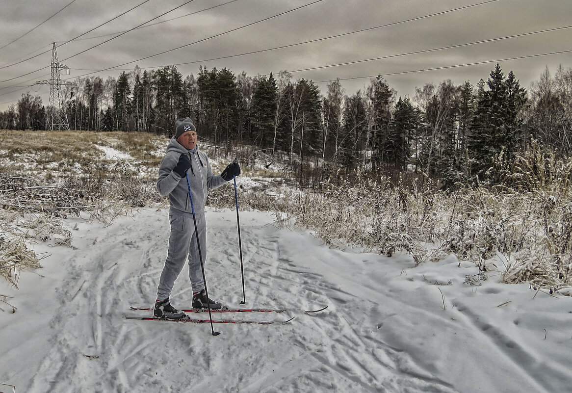 На лыжной прогулке - Сергей Цветков