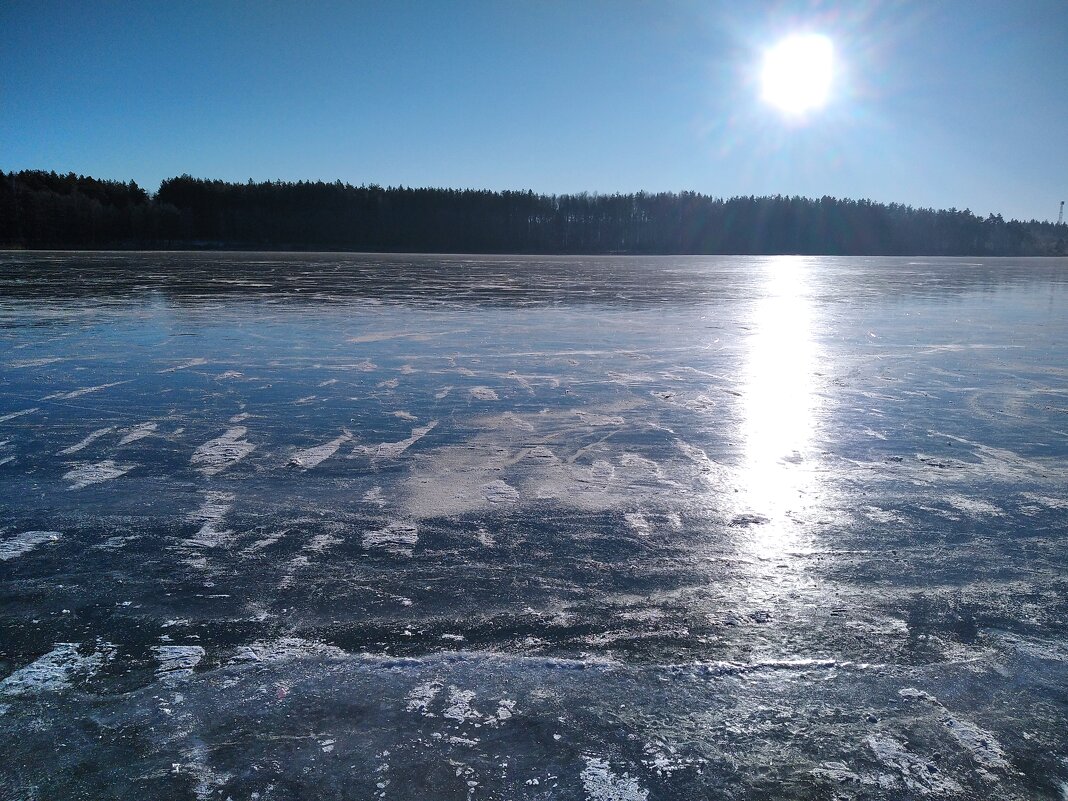 Перый лёд на лесном озере - SergAL 