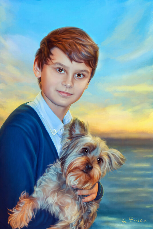 Мальчик с собакой - Ирина Kачевская