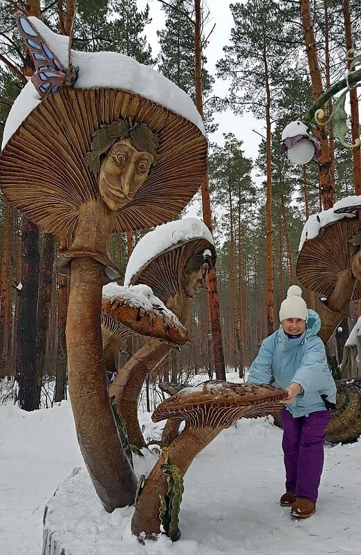 Зимний сбор грибов - Galina Solovova