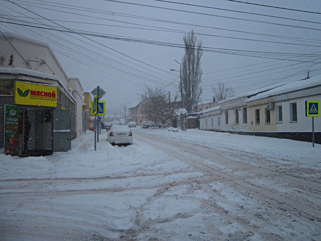 Симферополь,зима  в старом  городе - Валентин Семчишин