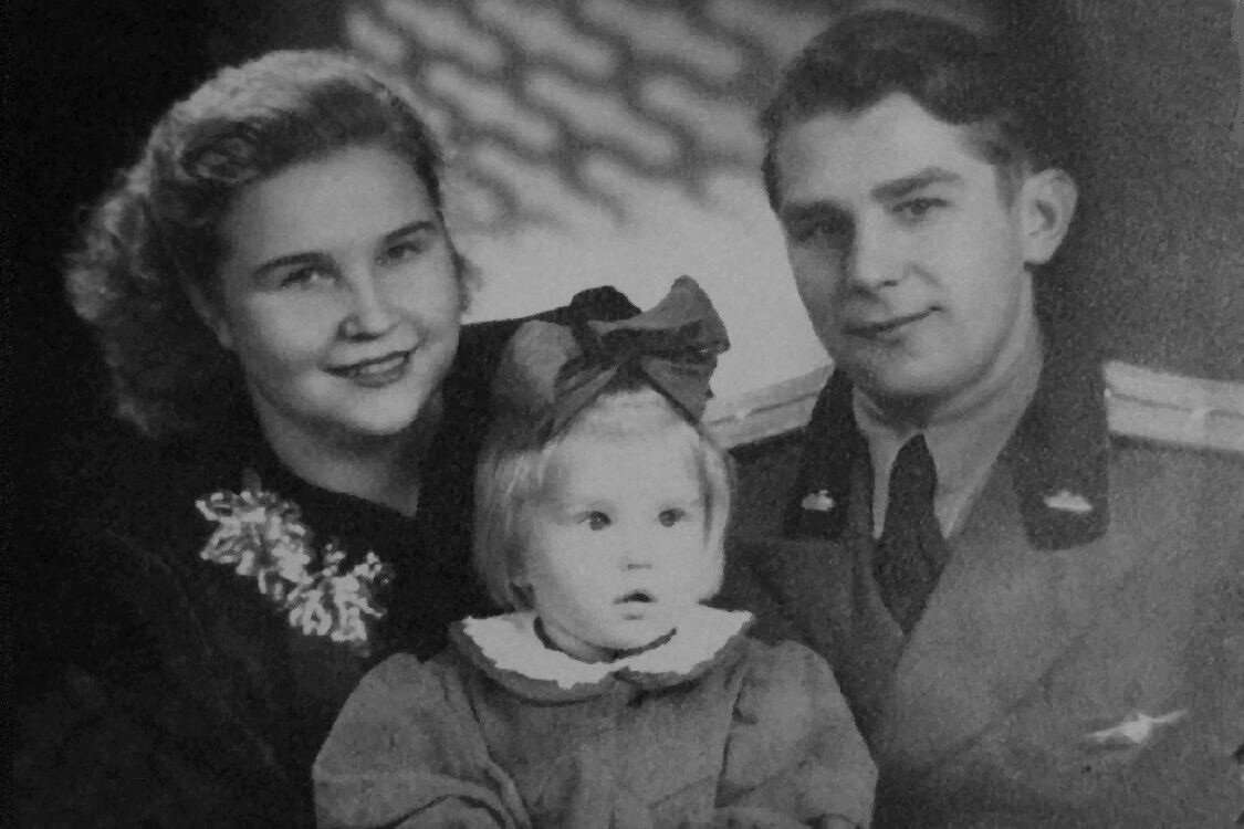 Мои родители и я.1956 год, январь, Веймар Германия - Надежд@ Шавенкова