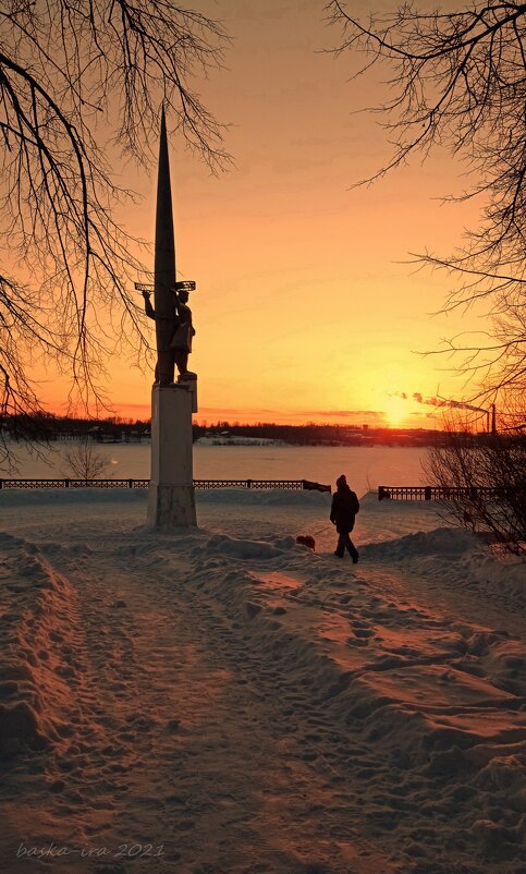 Морозный закат февраля - Ирина Баскакова