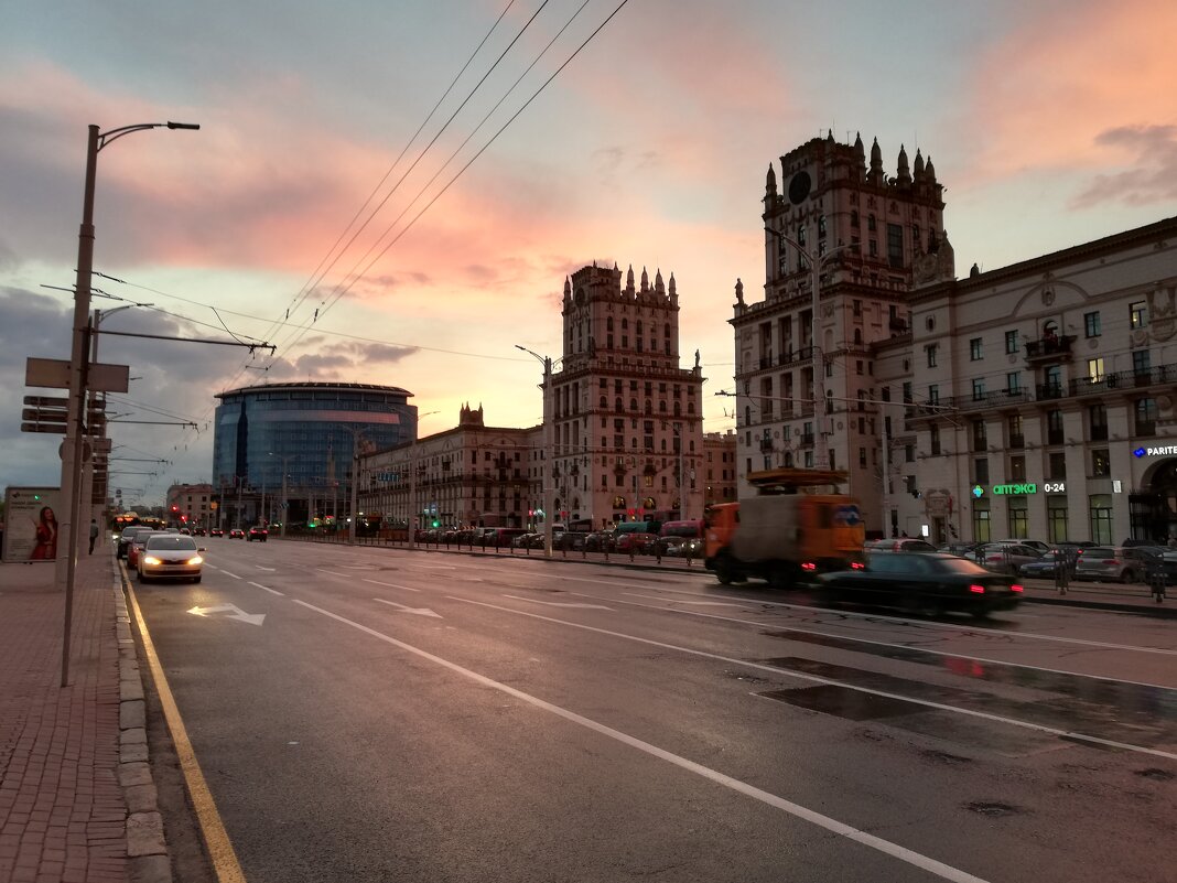 Закат, прогулка по городу - Юлия 