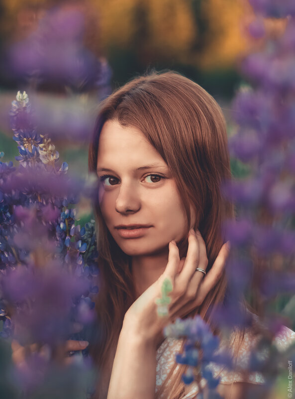 Портрет в цветах - Alex Daniloff