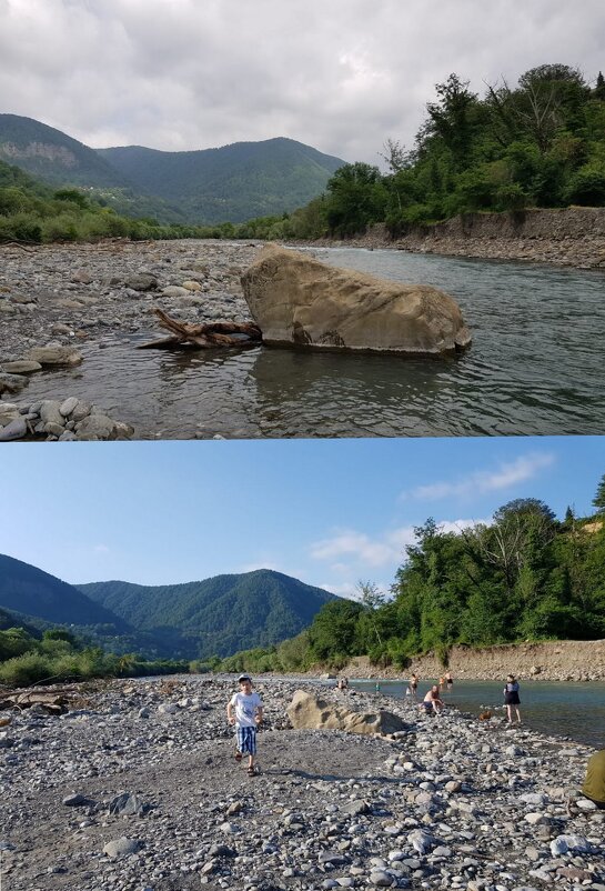 Река до и после ливней - Tata Wolf
