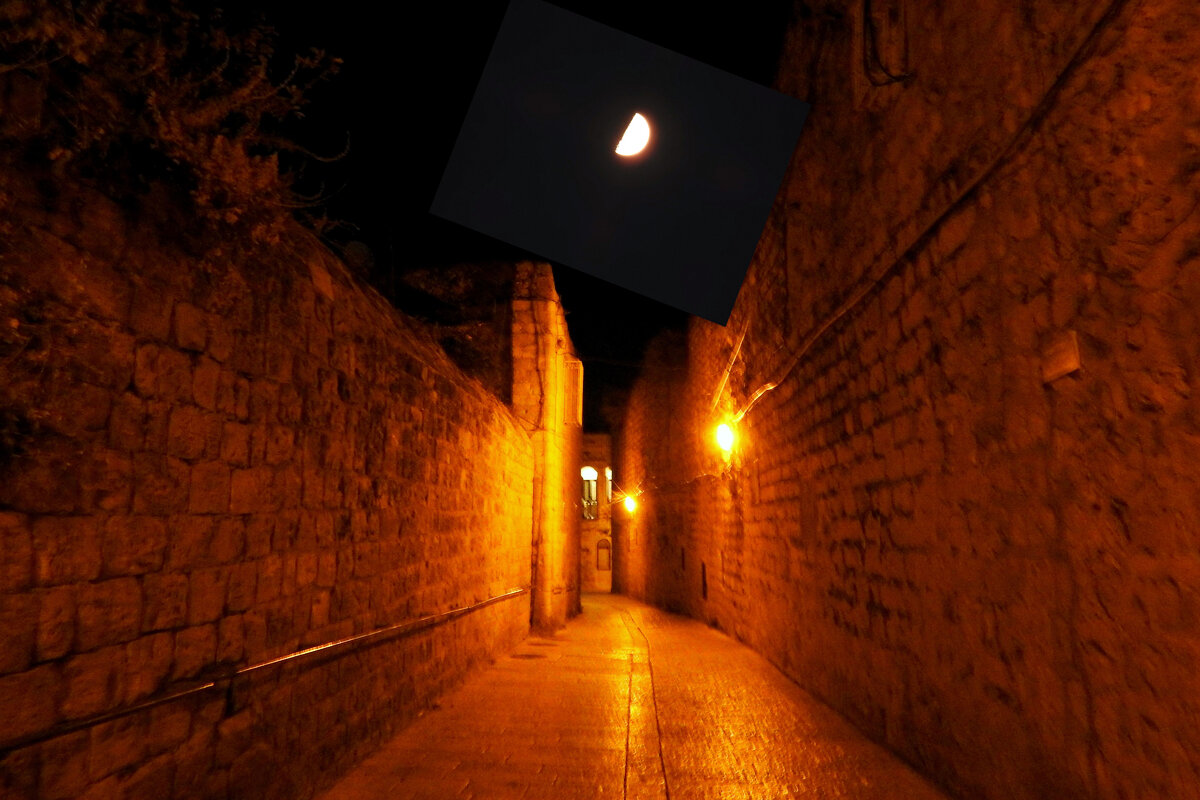 Ночь. Иерусалим.  9 ава - Гала 