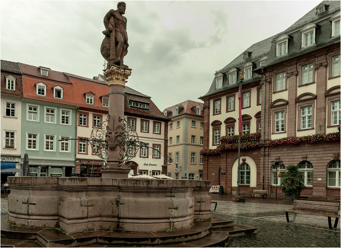 Herkulesbrunnen - Marktplatz - Heidelberg - Germany - Bo Nik